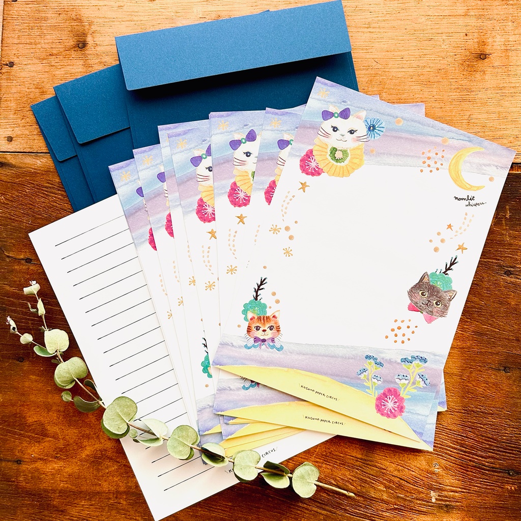 【レターセット】猫たちの夜会