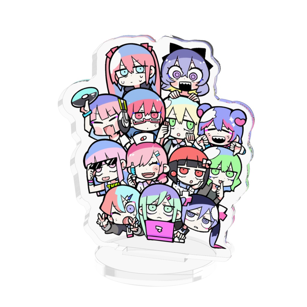 てきとう女子。アクリルフィギュア