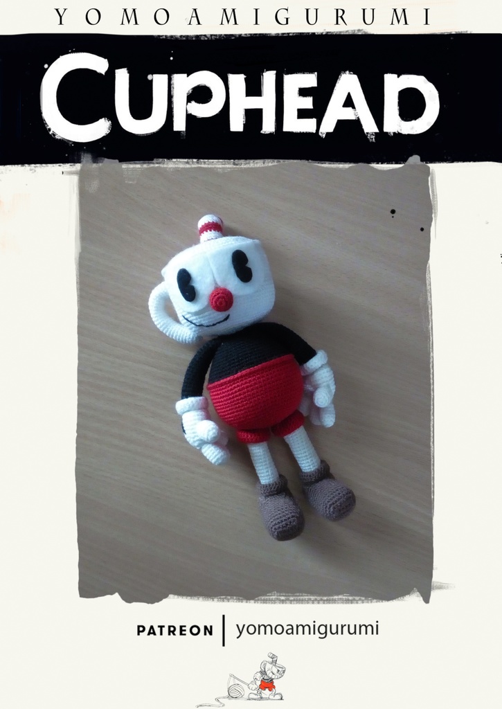 Cuphead pattern amigurumi / あみぐるみ