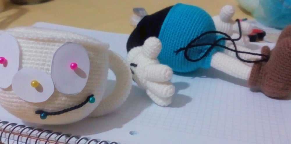 Mugman pattern amigurumi / あみぐるみ