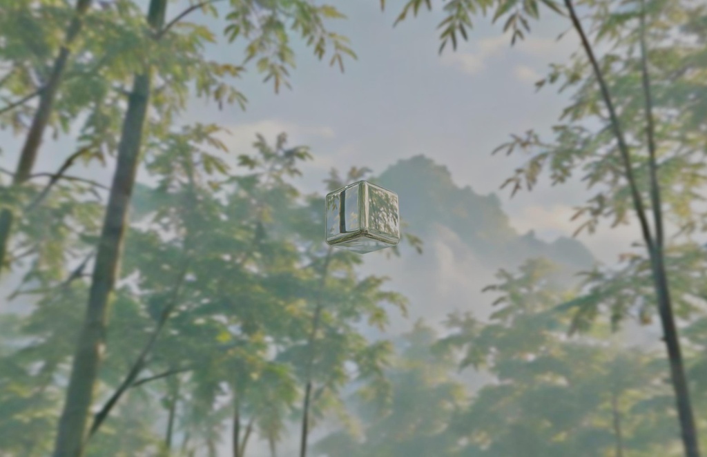 『竹藪』和素材EXR天球 - bamboo forest
