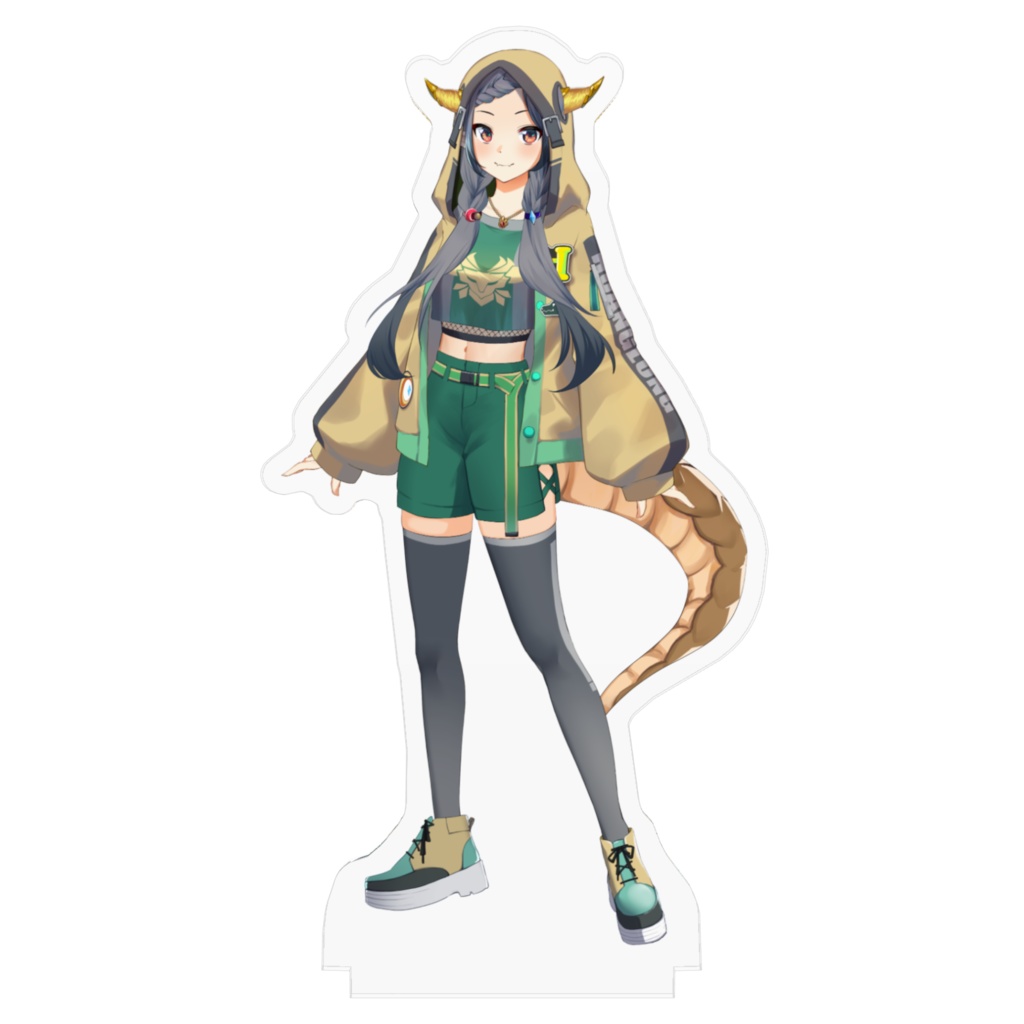 ふぁんろんアクリルスタンド -新衣装 フードありver.-