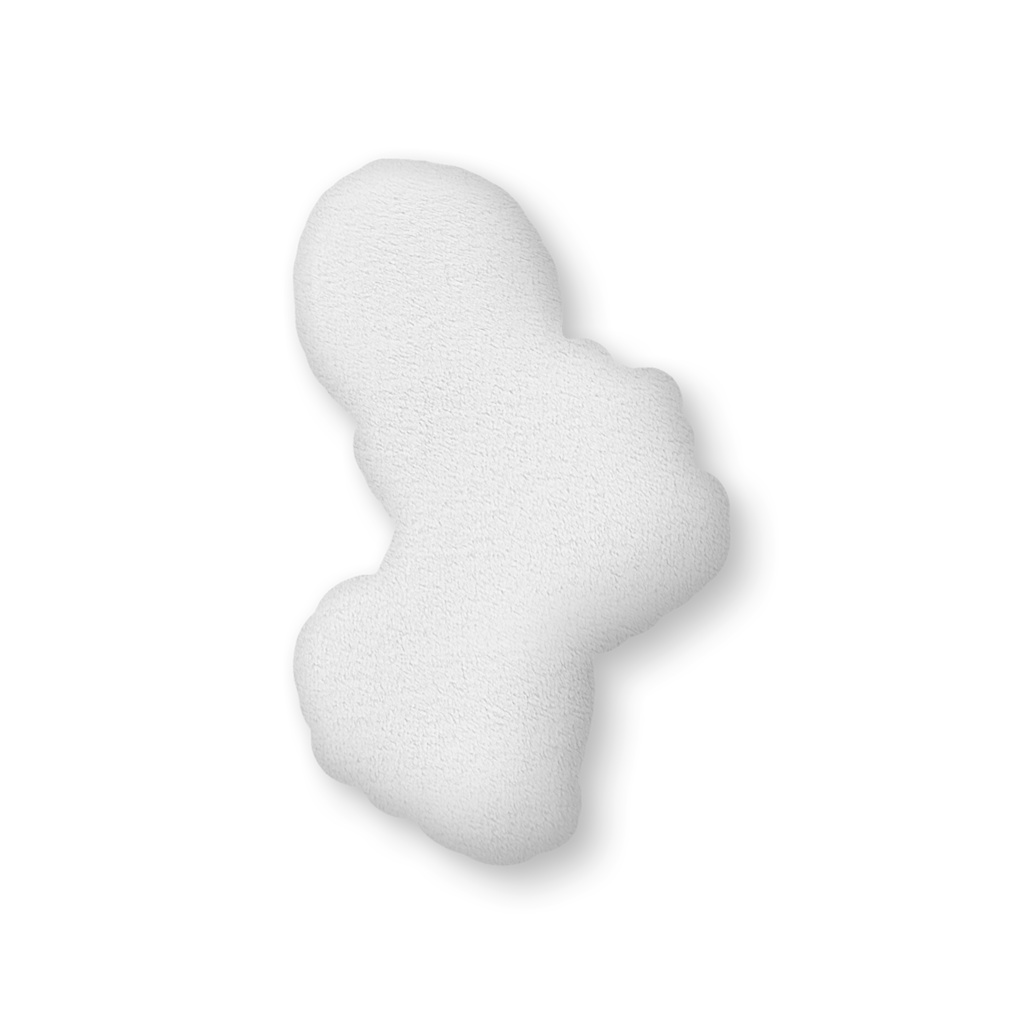 後ろ向き女の子のふかふかクッション