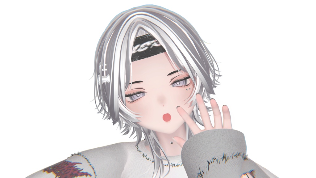【Kuuta】ピアス 3種類【VRChat想定】