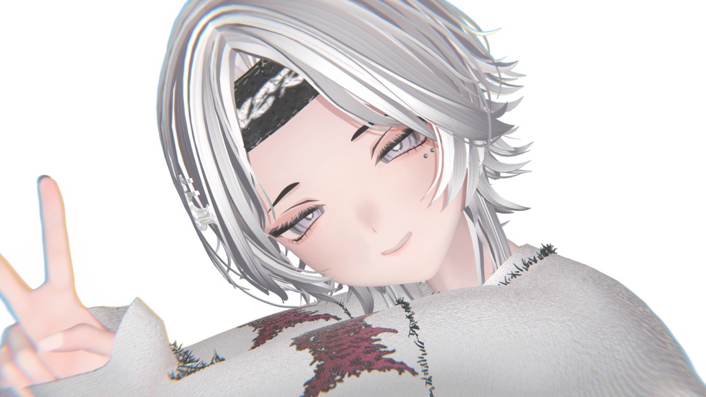 【Kuuta】ピアス 3種類【VRChat想定】