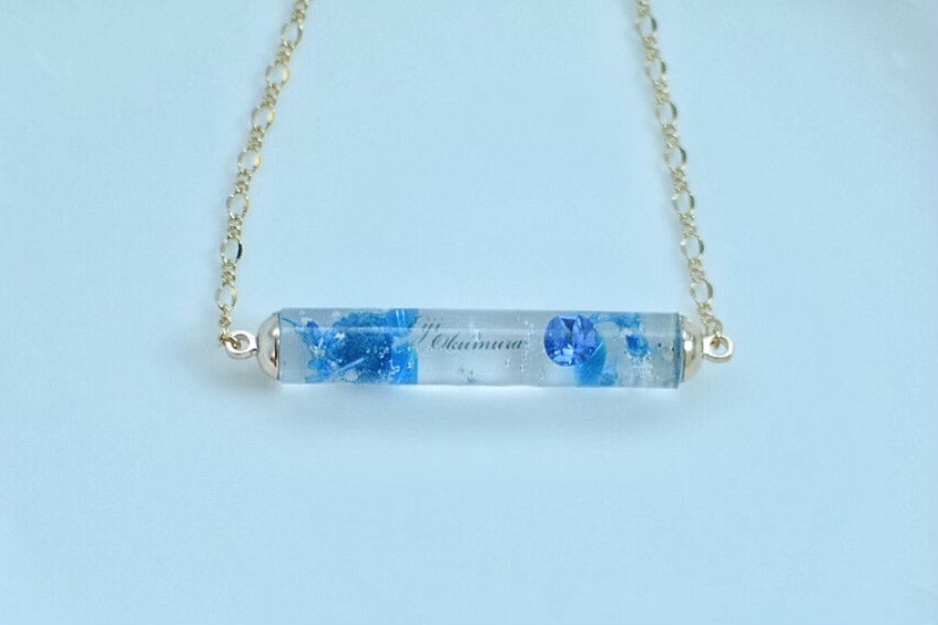 ハーバリウム風ネックレス