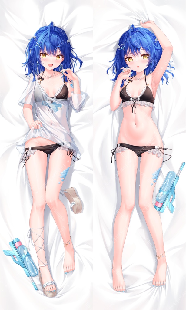 水着あまみゃ 全年齢版 抱き枕カバー《紫月瑠璃》