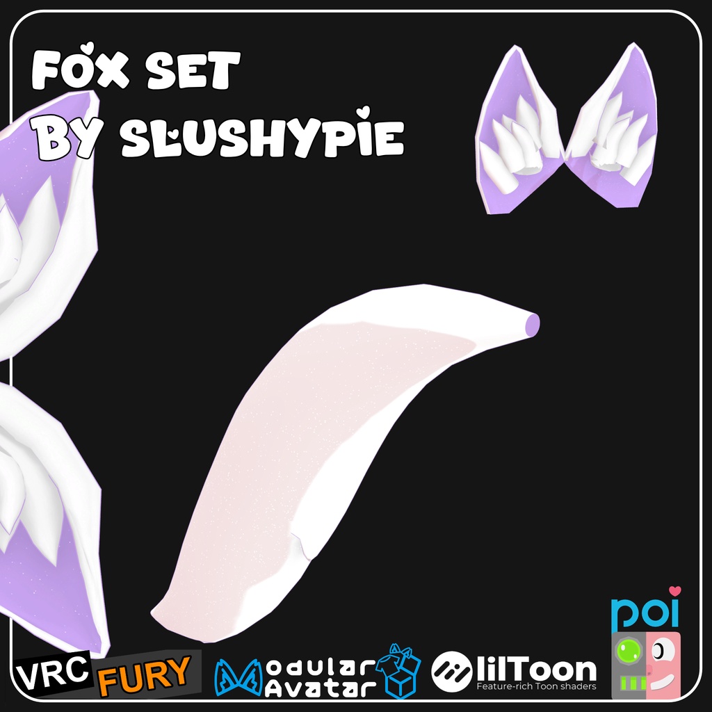 【7日間限定 28%OFF】 フォックスセット | VRChatアセット Fox Set | VRChat Asset
