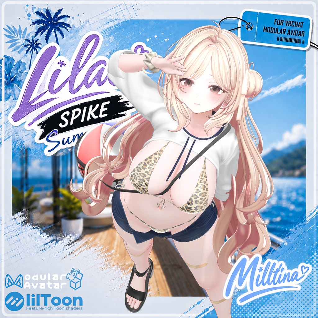 🌴SALE 50%OFF 🌴【13アバター対応】 LILAC SPIKE