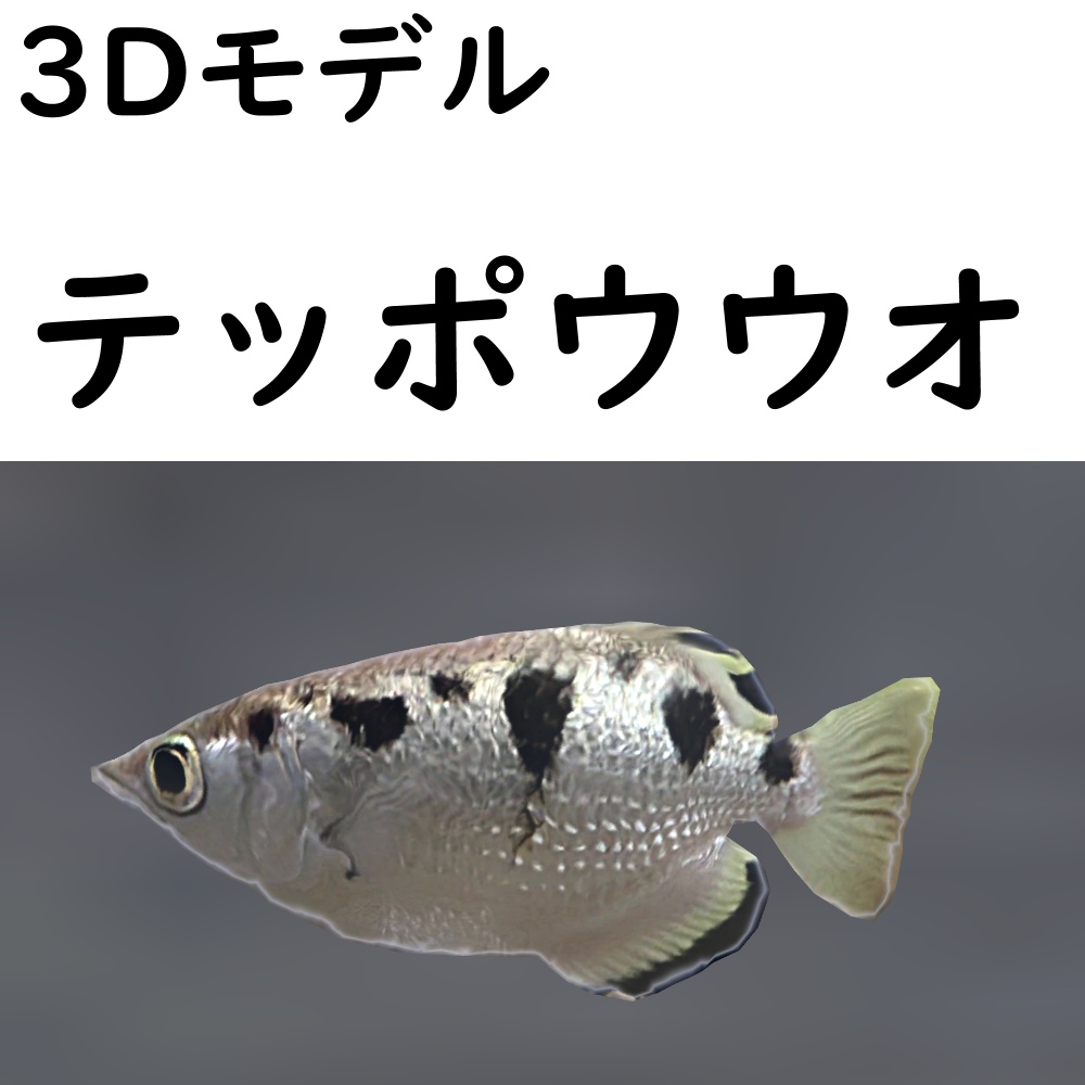 【48時間限定無料】テッポウウオ【VRChat想定】
