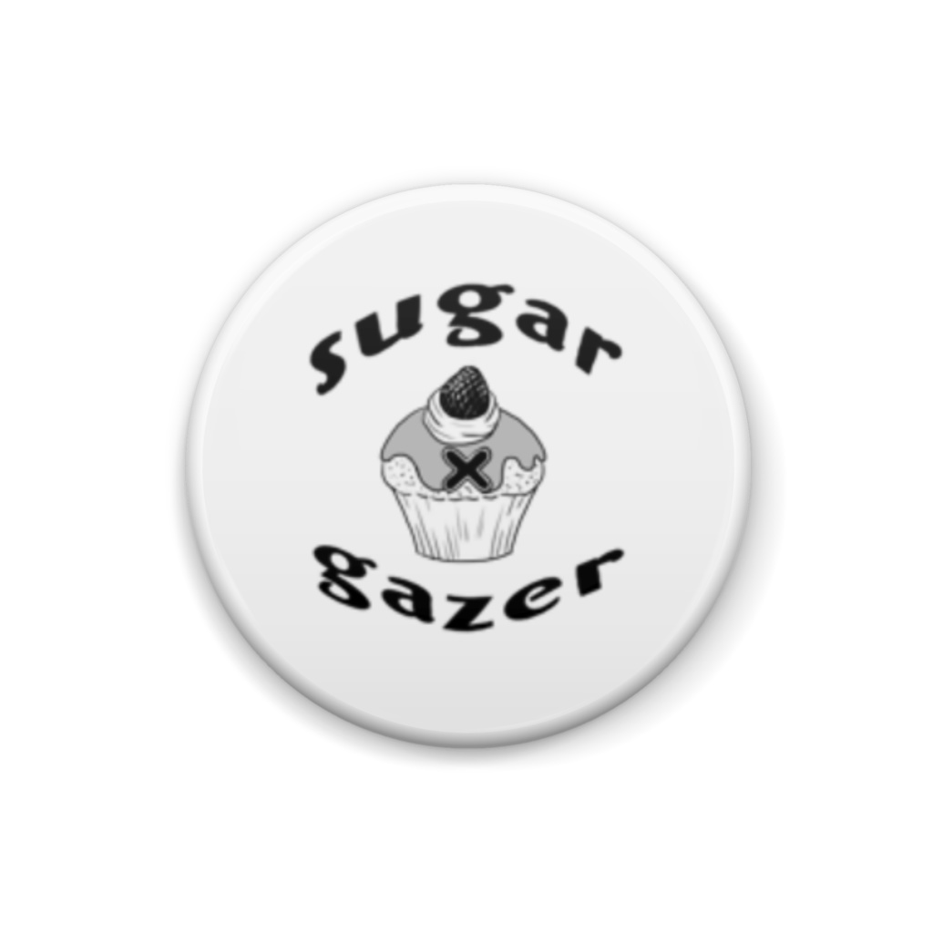 【sugar×gazer】モノクロ缶バッジ