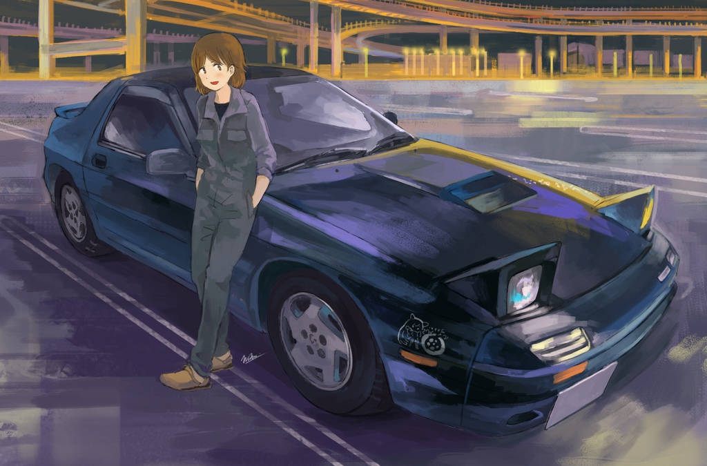 愛車+ご本人オーダーイラスト