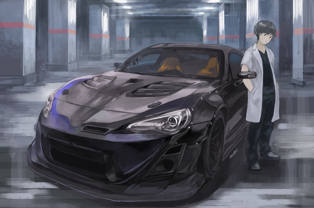 愛車+ご本人オーダーイラスト