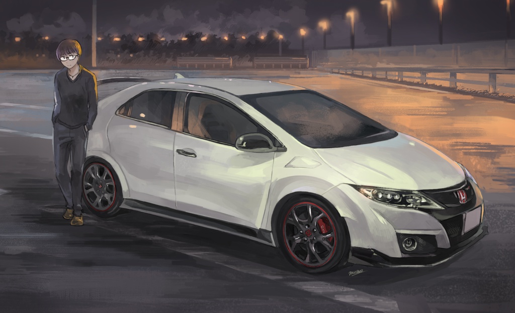 愛車+ご本人オーダーイラスト