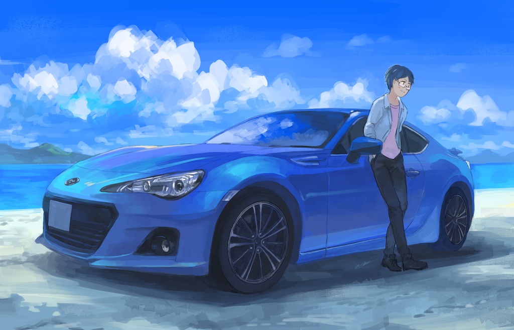 愛車+ご本人オーダーイラスト