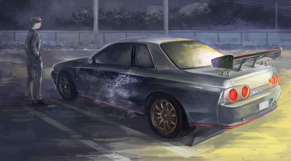 愛車+ご本人オーダーイラスト