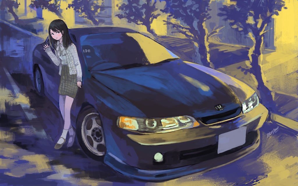 愛車+ご本人オーダーイラスト