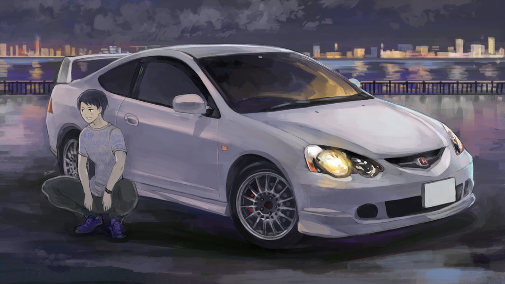 愛車+ご本人オーダーイラスト