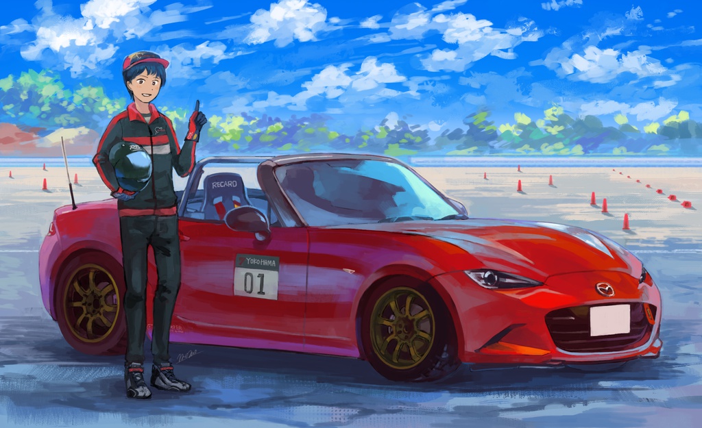 愛車+ご本人オーダーイラスト