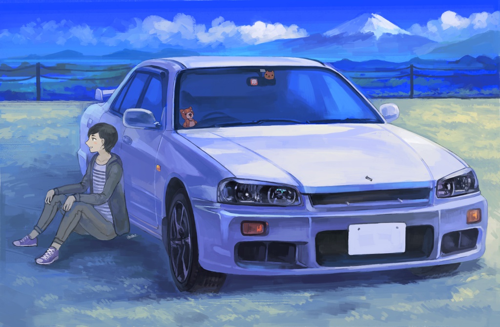 愛車+ご本人オーダーイラスト