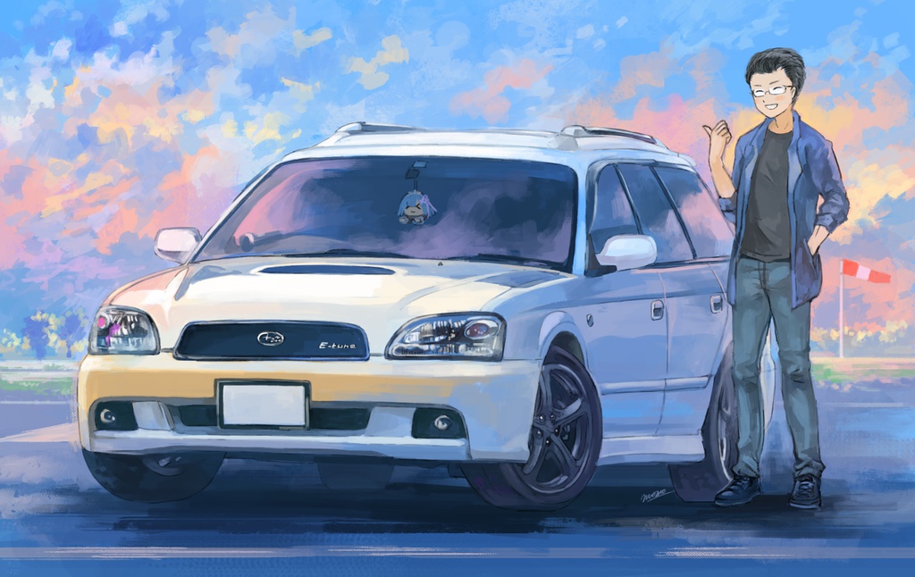 愛車+ご本人オーダーイラスト