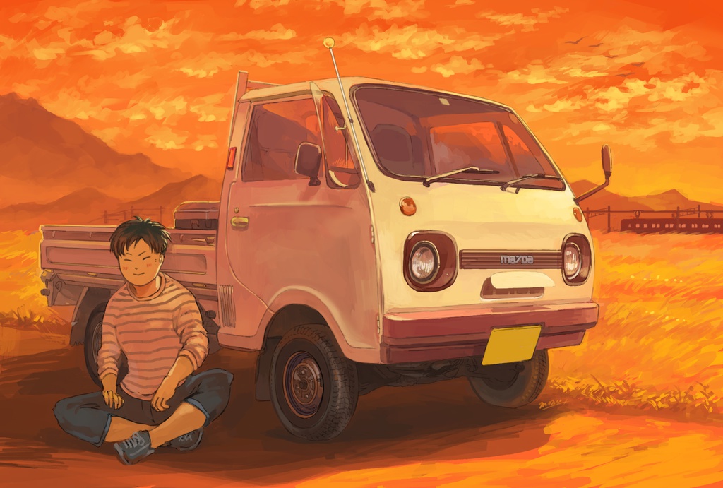 愛車+ご本人オーダーイラスト