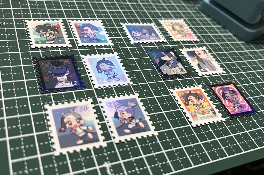 sgao切手風シール(コンプセット)