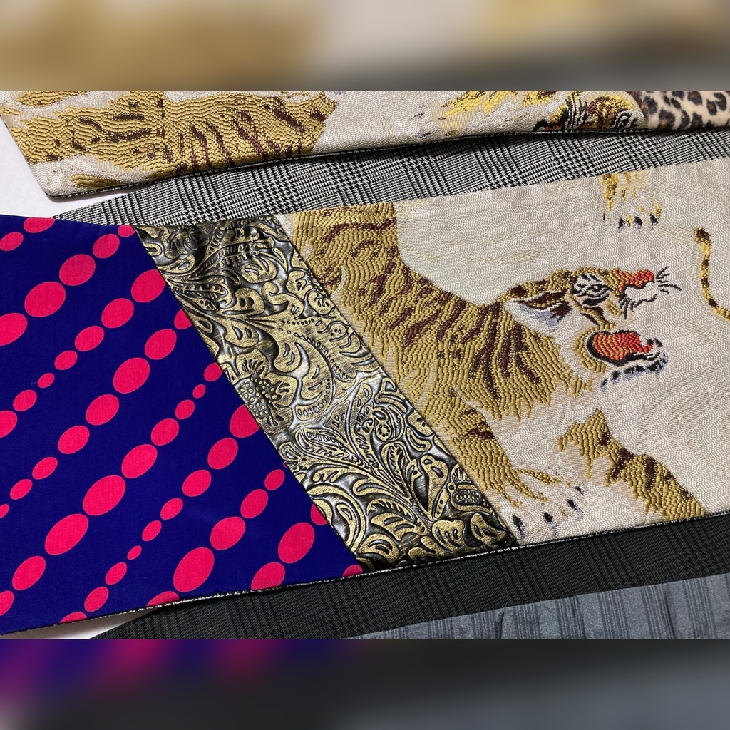 完売/虎ゴブラン/合皮、水玉2種【六種類の布】