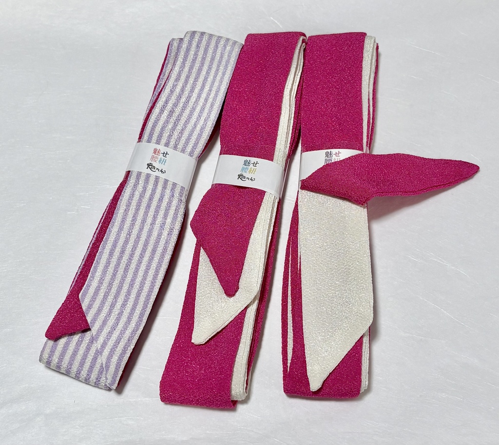 魅せ腰紐【縮緬バイカラー】