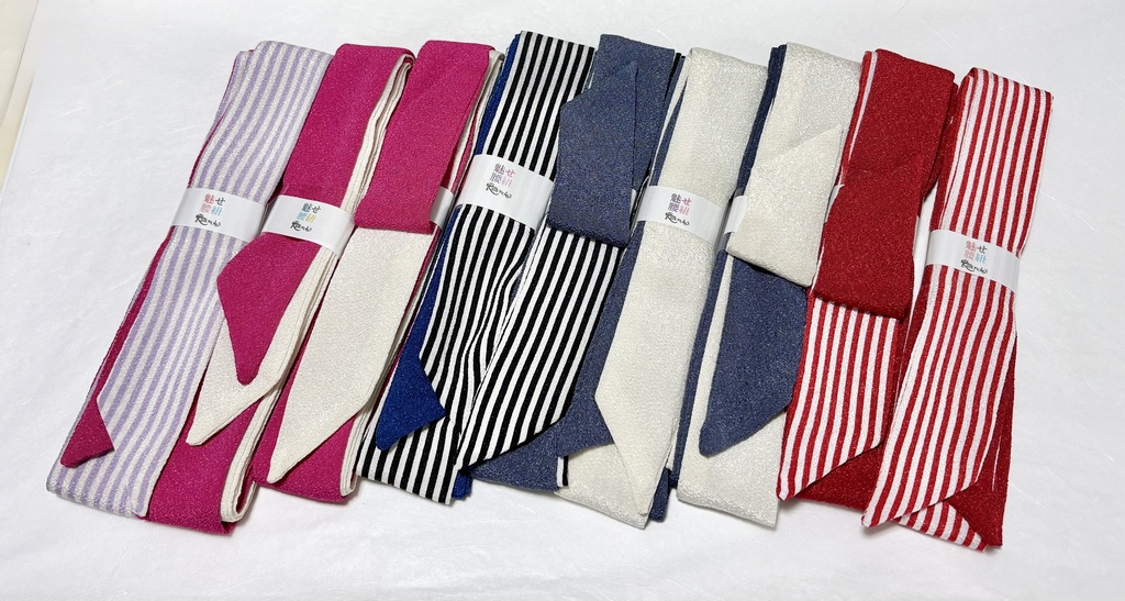 魅せ腰紐【縮緬バイカラー】