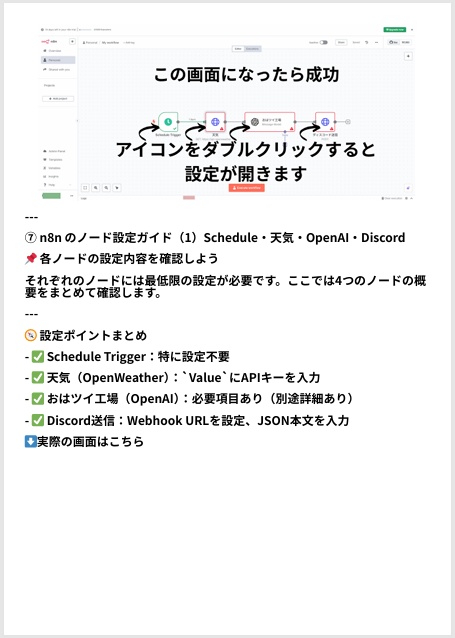 ゼロからできる!毎朝おはよう自動投稿Bot【n8n+ChatGPT】完全導入テンプレート