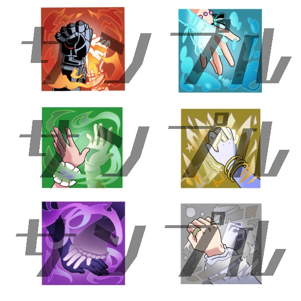 主人公と精霊王のシール