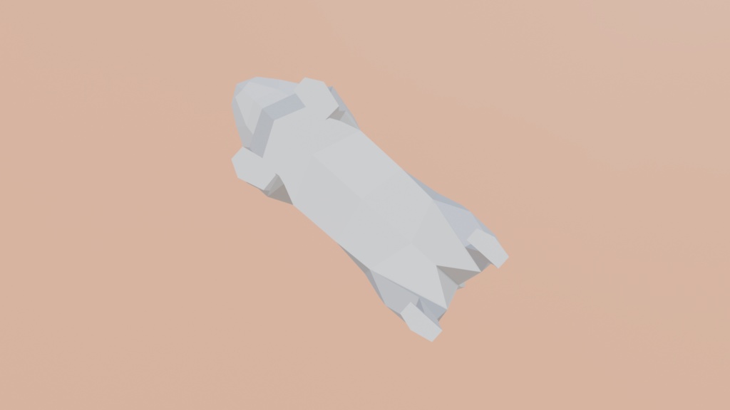 無料 ねこ(低ポリ)