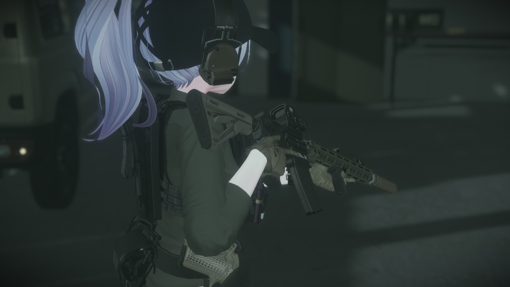 【VRC想定】AR15ポーズパック Vol.1(9ポーズ)
