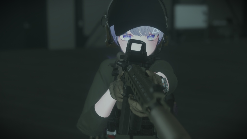 【VRC想定】AR15ポーズパック Vol.1(9ポーズ)