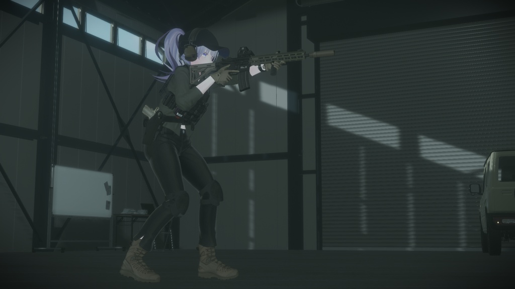【VRC想定】AR15ポーズパック Vol.1(9ポーズ)