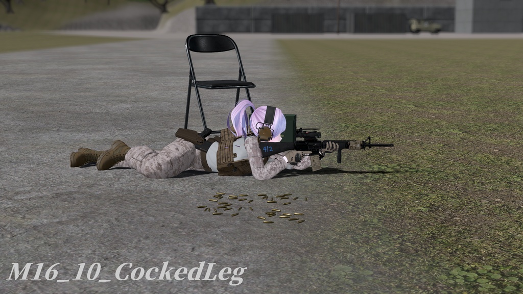 【VRC想定】AR15ポーズパック Vol.2(18ポーズ)