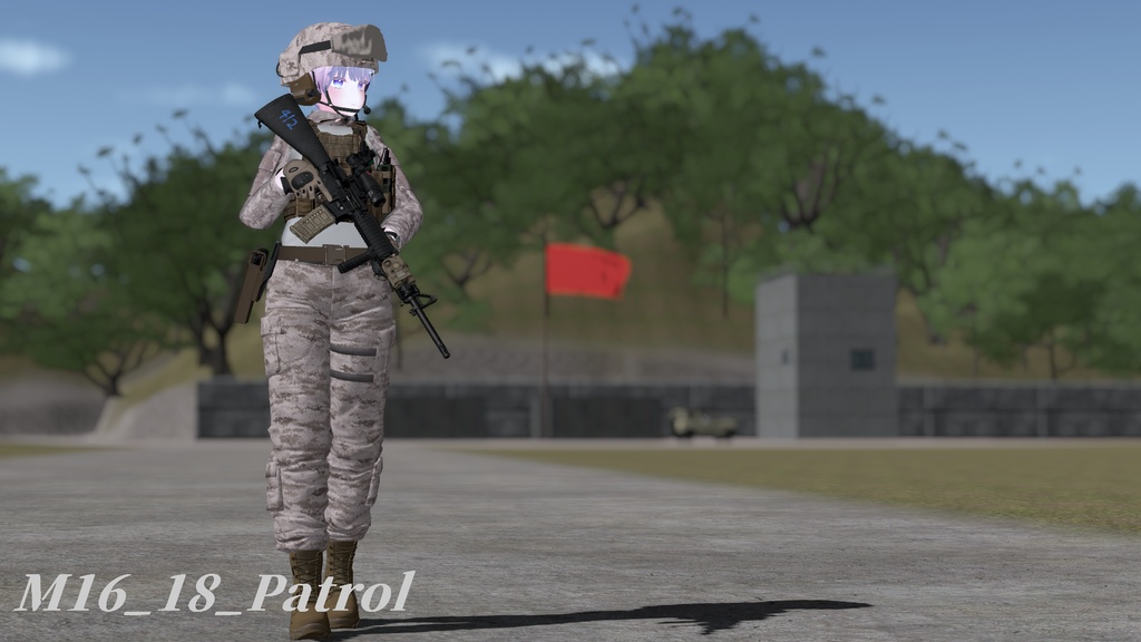 【VRC想定】AR15ポーズパック Vol.2(18ポーズ)