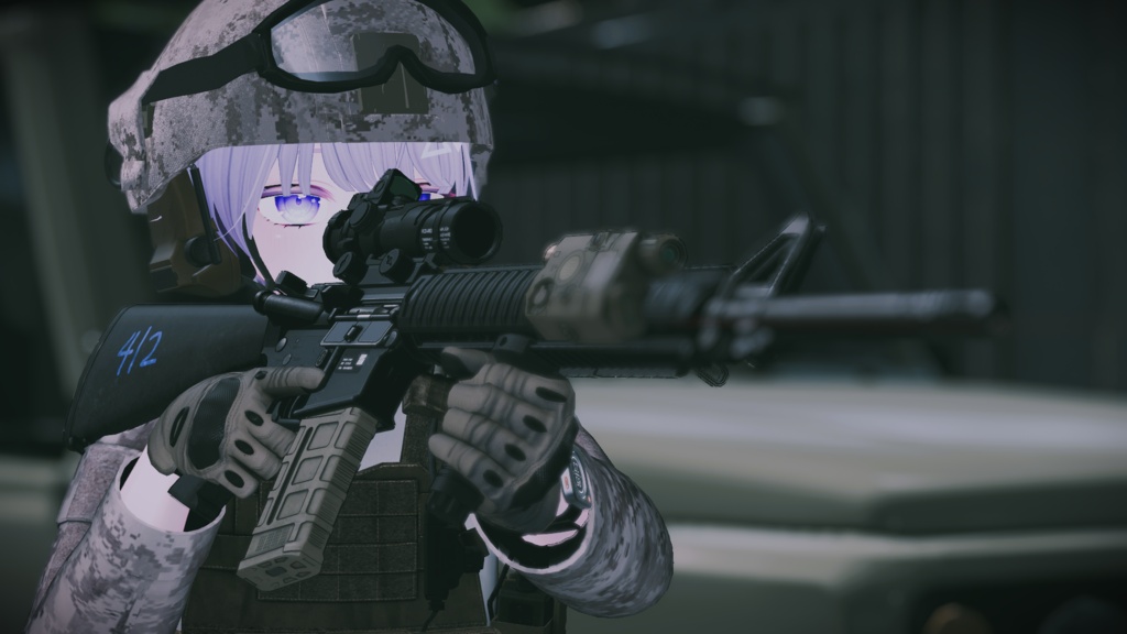【VRC想定】AR15ポーズパック Vol.2(18ポーズ)