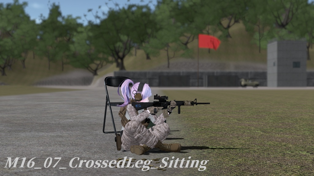 【VRC想定】AR15ポーズパック Vol.2(18ポーズ)