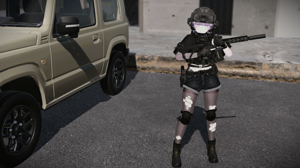 【VRC想定】AR15ポーズパック Vol.3(12ポーズ)(ゆめかちゃん用調整ポーズ+カワイイポーズ一つ追加!)