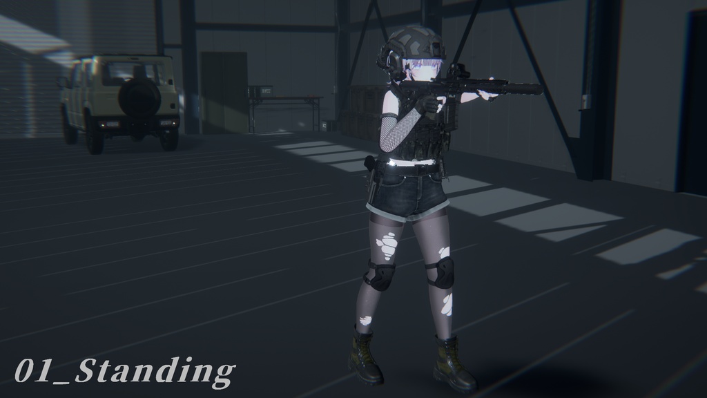 【VRC想定】AR15ポーズパック Vol.3(12ポーズ)(ゆめかちゃん用調整ポーズ+カワイイポーズ一つ追加!)