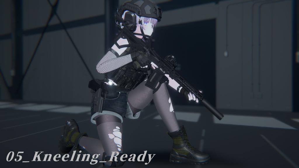 【VRC想定】AR15ポーズパック Vol.3(12ポーズ)(ゆめかちゃん用調整ポーズ+カワイイポーズ一つ追加!)