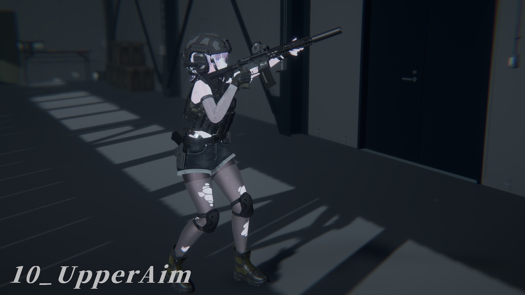 【VRC想定】AR15ポーズパック Vol.3(12ポーズ)(ゆめかちゃん用調整ポーズ+カワイイポーズ一つ追加!)