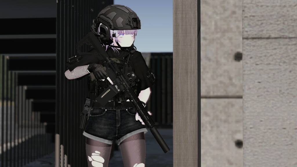 【VRC想定】AR15ポーズパック Vol.3(12ポーズ)(ゆめかちゃん用調整ポーズ+カワイイポーズ一つ追加!)