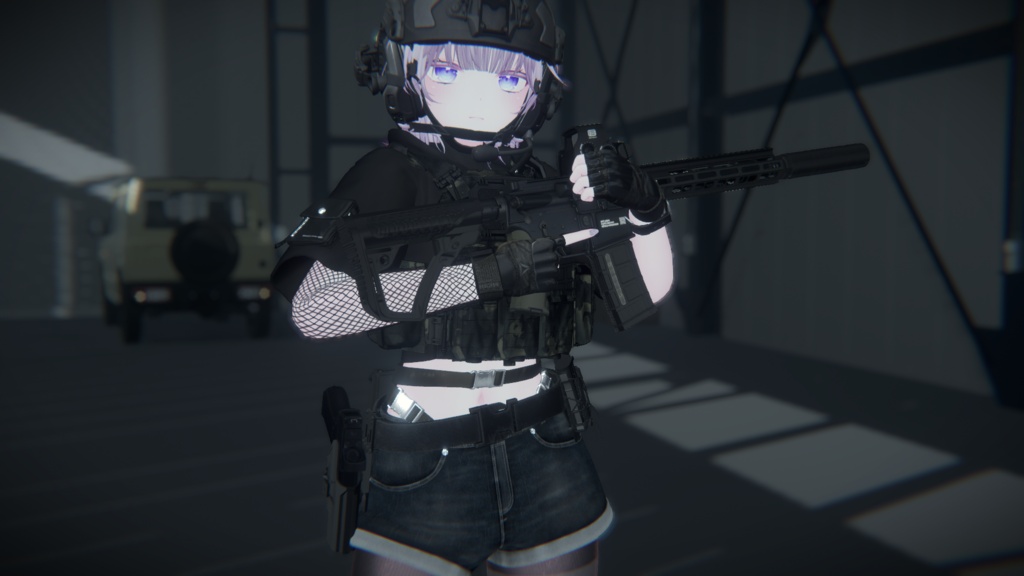 【VRC想定】AR15ポーズパック Vol.3(12ポーズ)(ゆめかちゃん用調整ポーズ+カワイイポーズ一つ追加!)