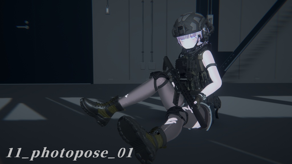 【VRC想定】AR15ポーズパック Vol.3(12ポーズ)(ゆめかちゃん用調整ポーズ+カワイイポーズ一つ追加!)