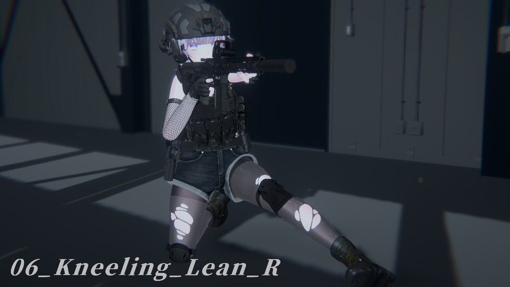 【VRC想定】AR15ポーズパック Vol.3(12ポーズ)(ゆめかちゃん用調整ポーズ+カワイイポーズ一つ追加!)