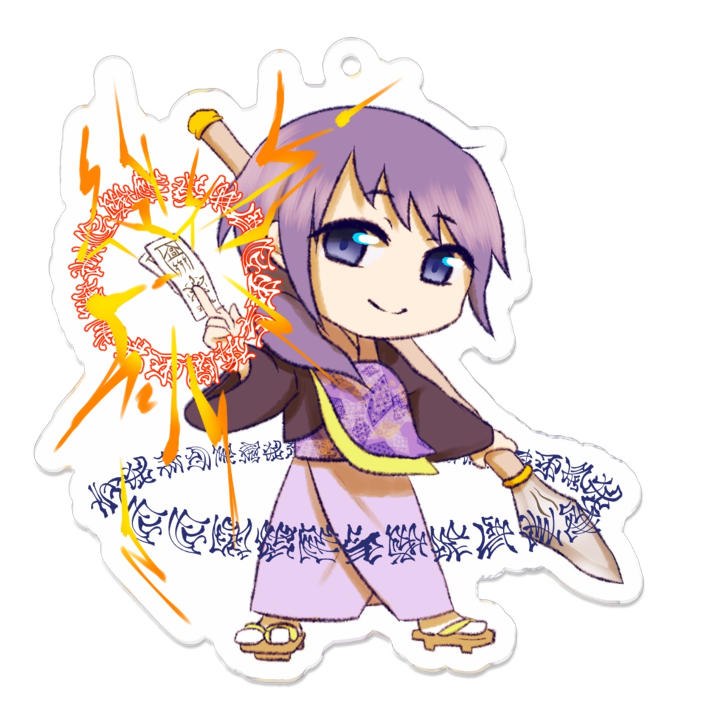 紫紺　オリジナルバトルアクキー