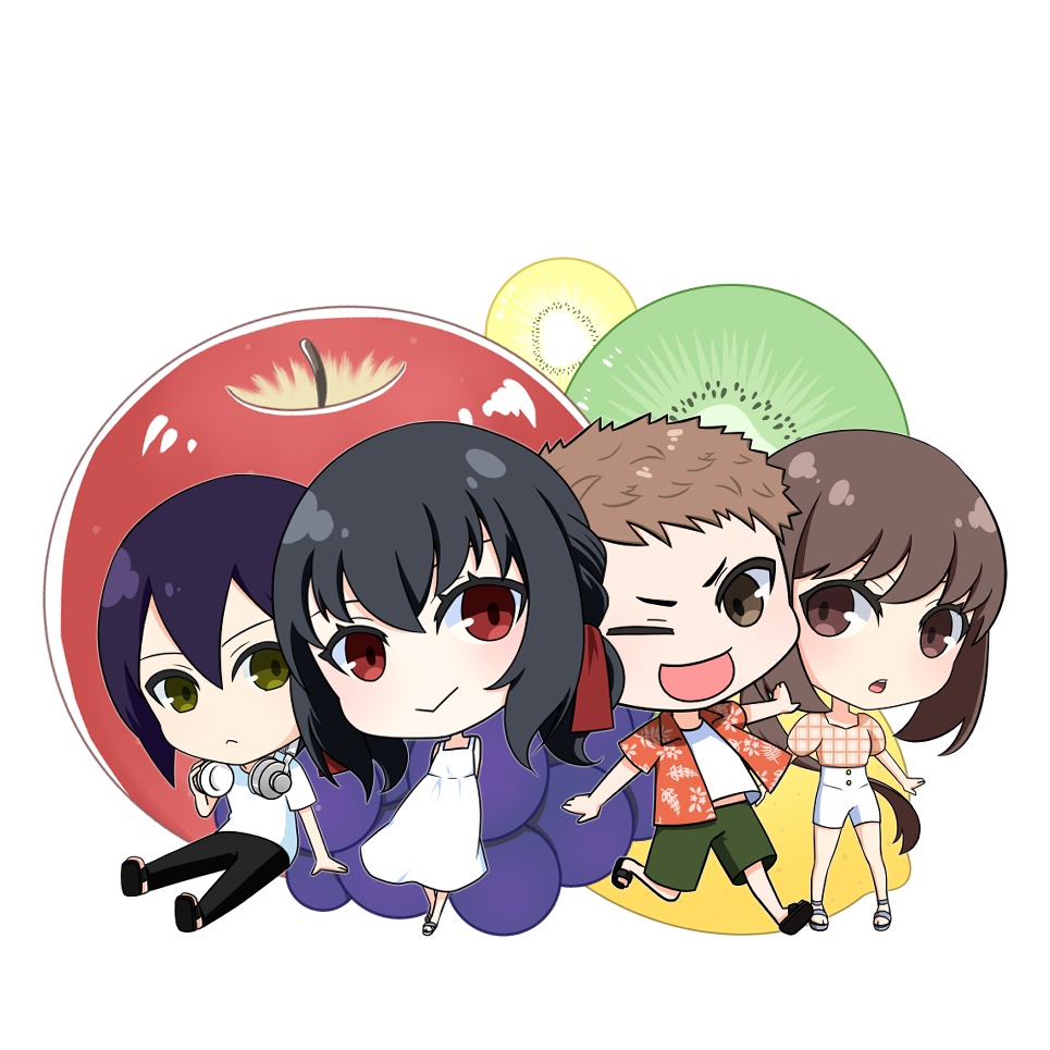 探偵部アクリルキーホルダー(フルーツver)